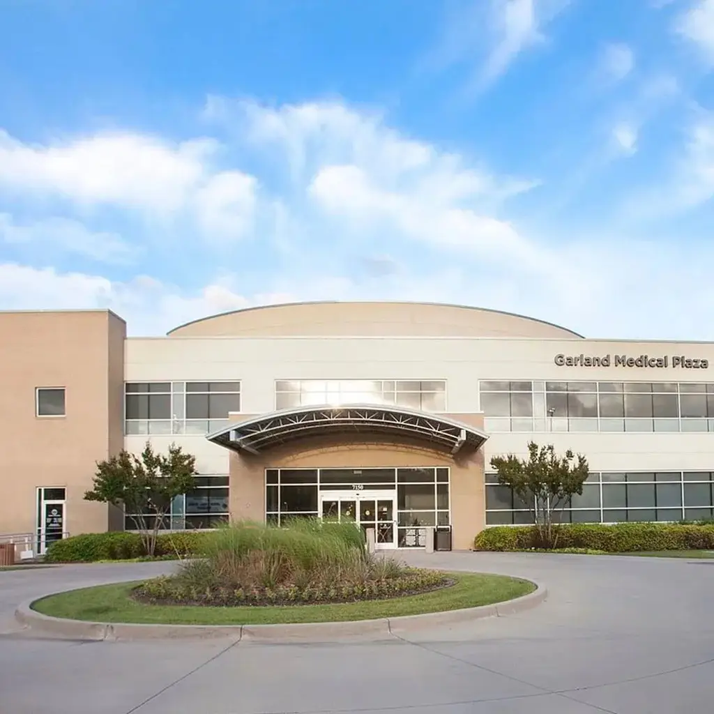The front of BSW Surgicare Garland medical building